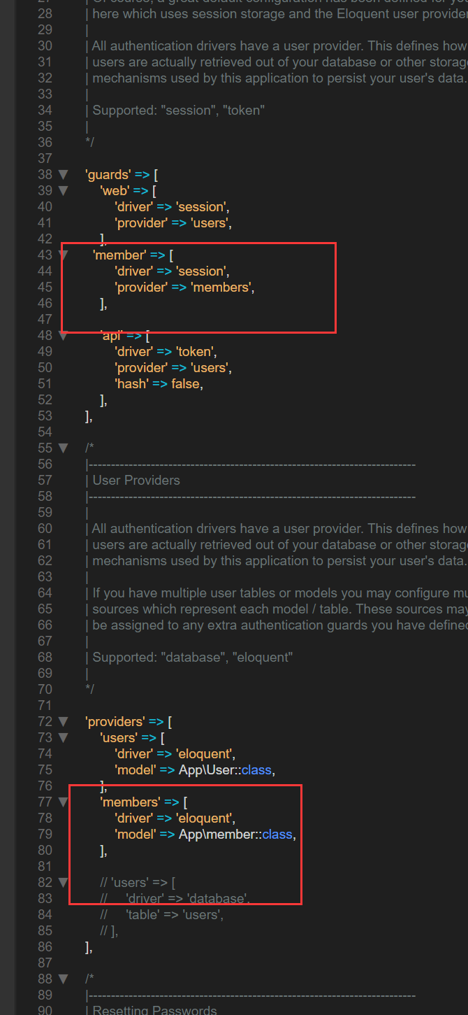 laravel5.8 前臺(tái)auth 登錄 不了