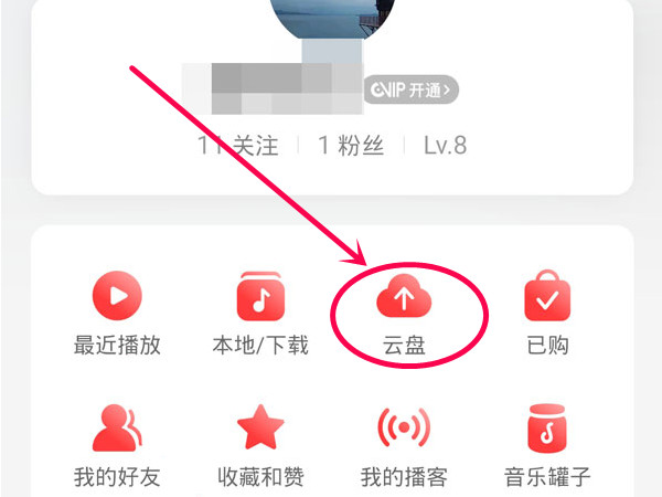 網(wǎng)易云音樂(lè)云盤(pán)在哪