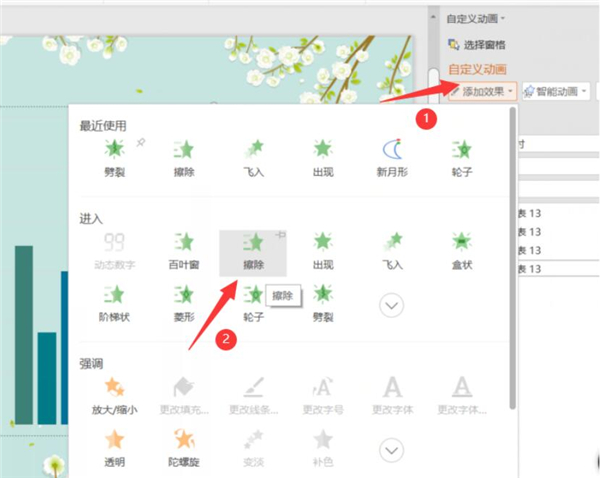 如何使用PPT制作動態(tài)圖表
