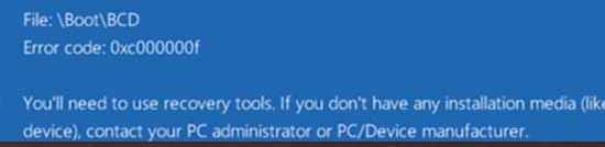 Win10藍屏winload.efi 0xc000000f如何修復？