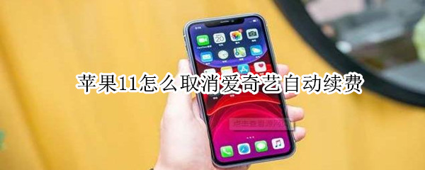 蘋果11怎么取消愛奇藝自動(dòng)續(xù)費(fèi)