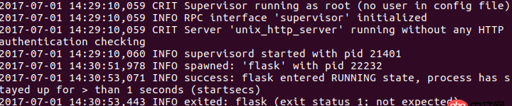 python - supervisor啟動程序報錯，ERROR (spawn error)，如何查看報錯具體信息