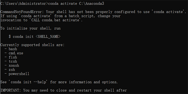Win10使用anaconda的conda activate激活環(huán)境時報錯怎么辦？