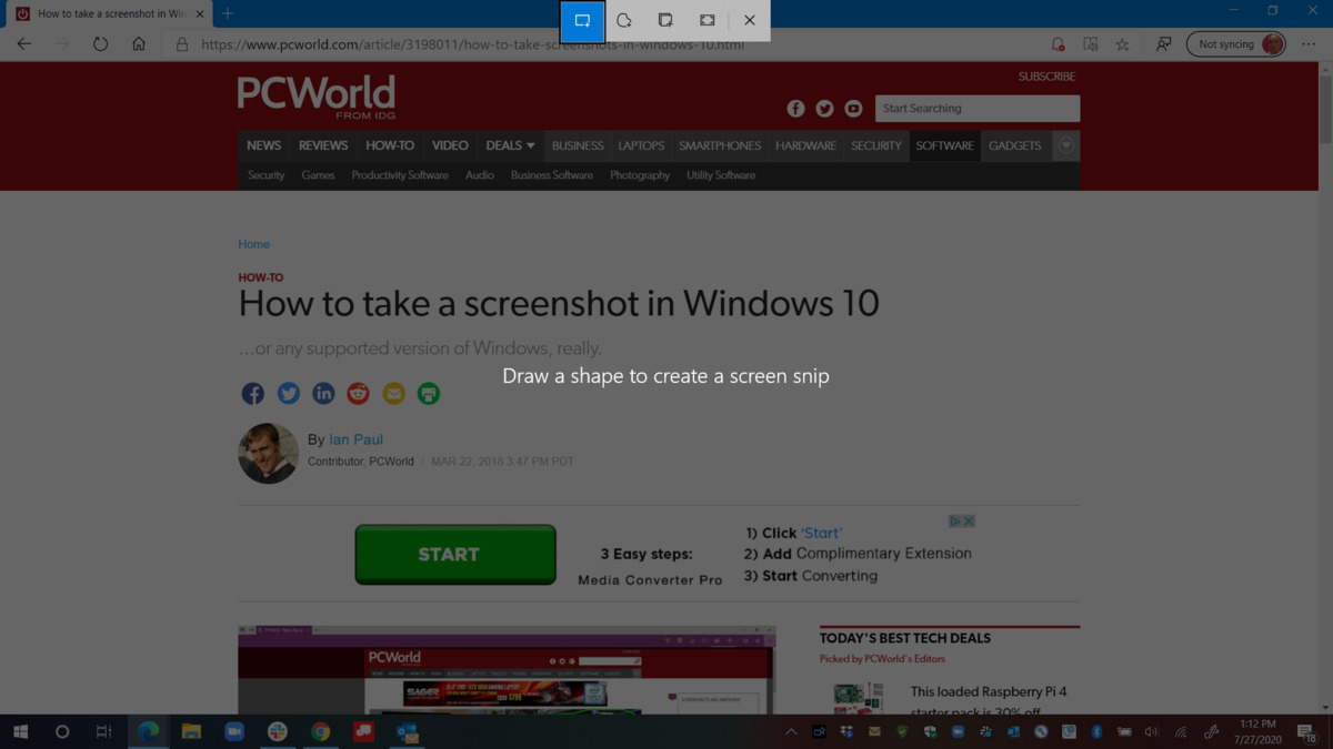 Win10系統怎么拍攝屏幕截圖？
