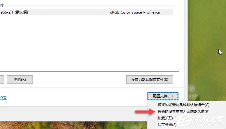 Windows10如何正確配置顯示器顏色配置文件？