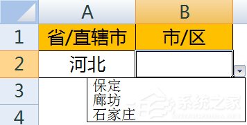 如何使用Excel做二級下拉菜單？