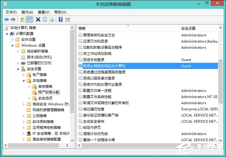 Win8訪問共享提示“您可能沒有權限使用網絡資源”怎么辦？