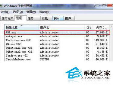 mrt.exe是什么進程？如何刪除Win7系統中的mrt.exe進程