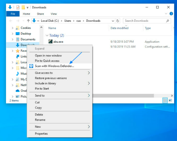 怎么用Windows Defender掃描文件夾中的惡意軟件？