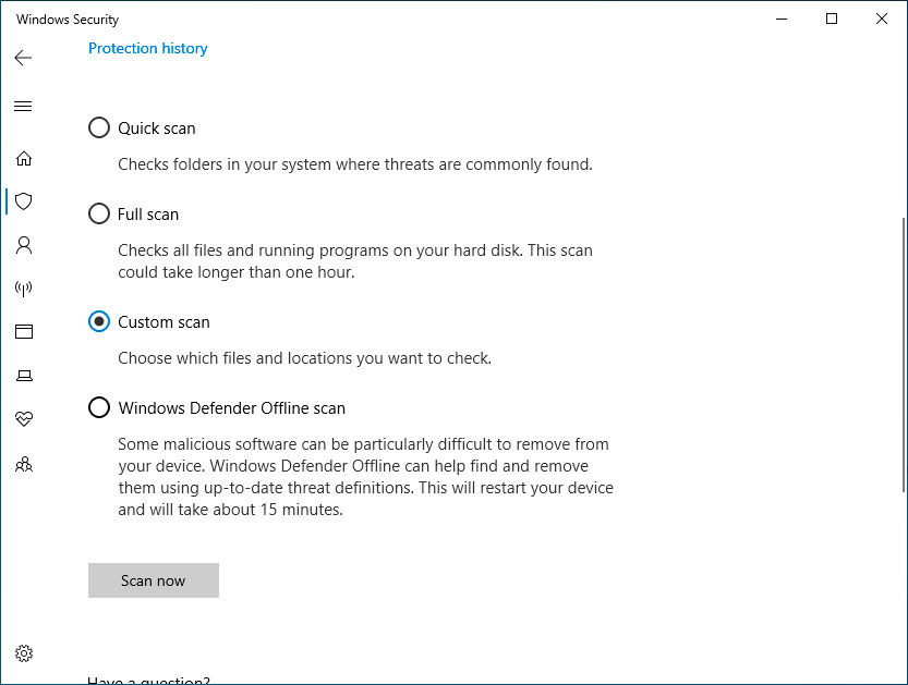 Win10怎么使用Windows Defender掃描文件夾中的惡意軟件？