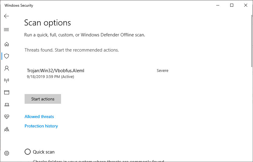 Win10怎么使用Windows Defender掃描文件夾中的惡意軟件？