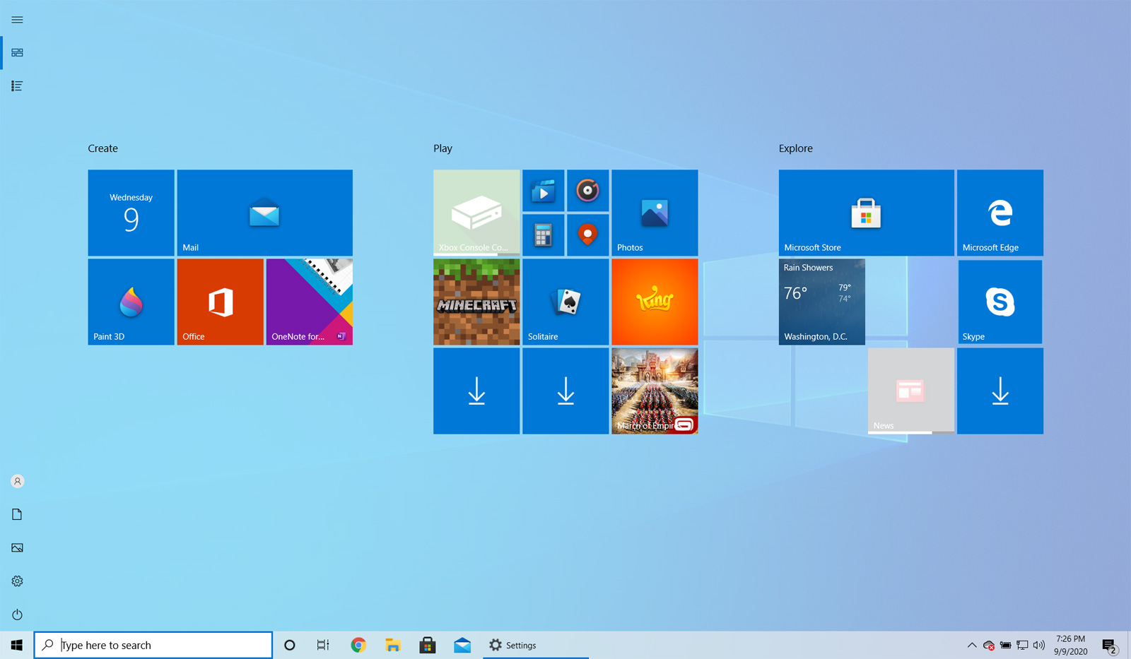 Win10開始菜單怎么設置全屏顯示？
