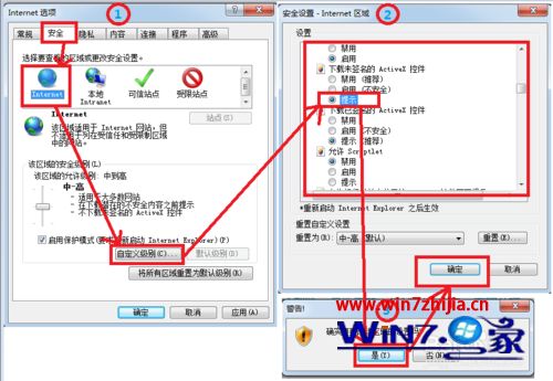 Win7系統(tǒng)瀏覽網(wǎng)頁提示已經(jīng)阻止此站點(diǎn)用不安全方式使用ActiveX控件如何解決?解決網(wǎng)頁提示已經(jīng)阻止此站點(diǎn)用不安全方式使用ActiveX控件的方法說明