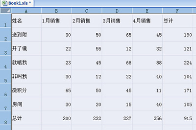 Excel制作統(tǒng)計表格的操作步驟
