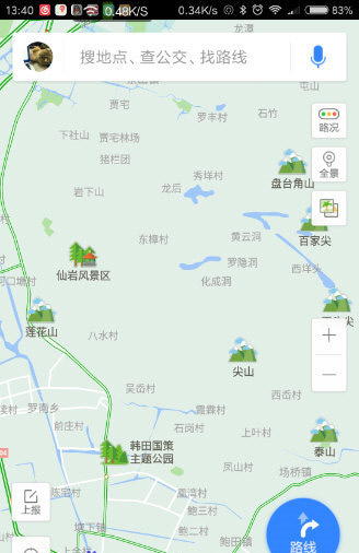 在百度地圖里打開(kāi)旅游地圖的基礎(chǔ)操作