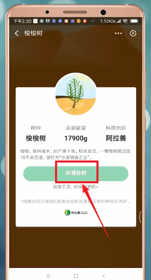 支付寶中螞蟻森林獲得環(huán)保證書(shū)具體操作步驟
