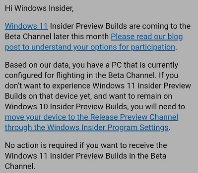 win11預覽版系統(tǒng)Beta 即將在七月底發(fā)布