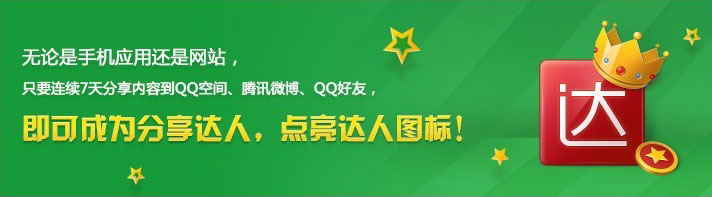 免費(fèi)開(kāi)通QQ分享達(dá)人的四個(gè)新圖標(biāo)