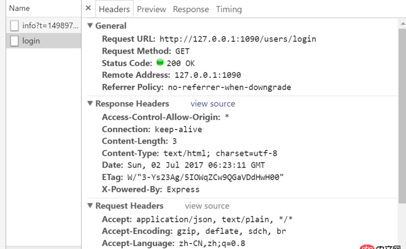 javascript - 向nodejs發送post請求，只有options