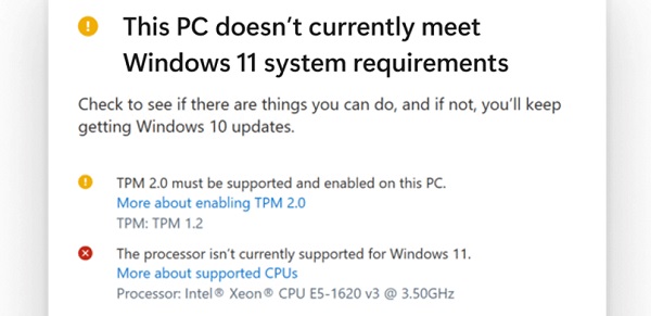 升級(jí)win11為什么限制cpu