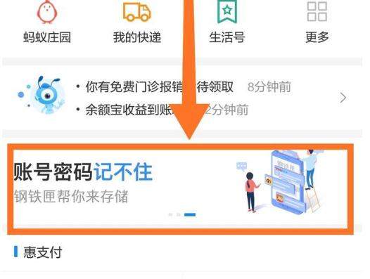 支付寶鋼鐵匣在哪？密碼賬號(hào)保存方法介紹