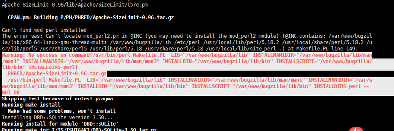 apache - ubuntu環(huán)境下安裝bugzilla，執(zhí)行成功，但是訪問時候出現(xiàn)404 not found