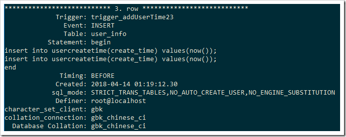 mysql觸發(fā)器原理與用法實例分析