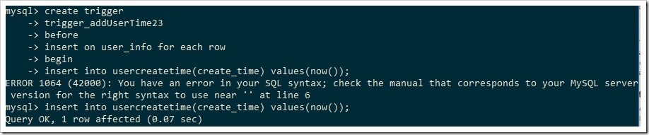 mysql觸發(fā)器原理與用法實例分析