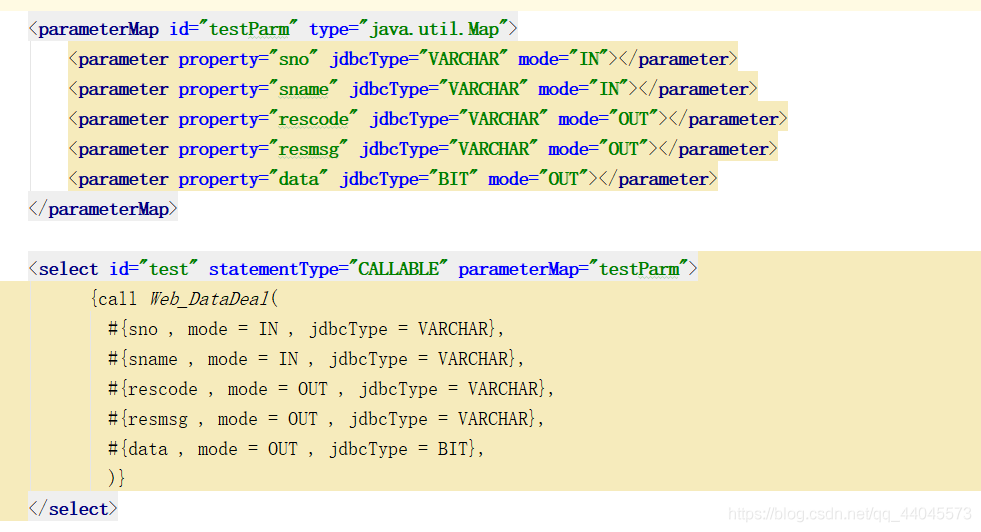 mybatis調(diào)用sqlserver存儲過程返回結(jié)果集的方法