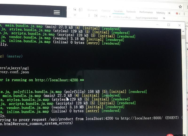 angular.js - angular 配置代理proxy.conf.json后報(bào)錯，頁面返回500internal server error？