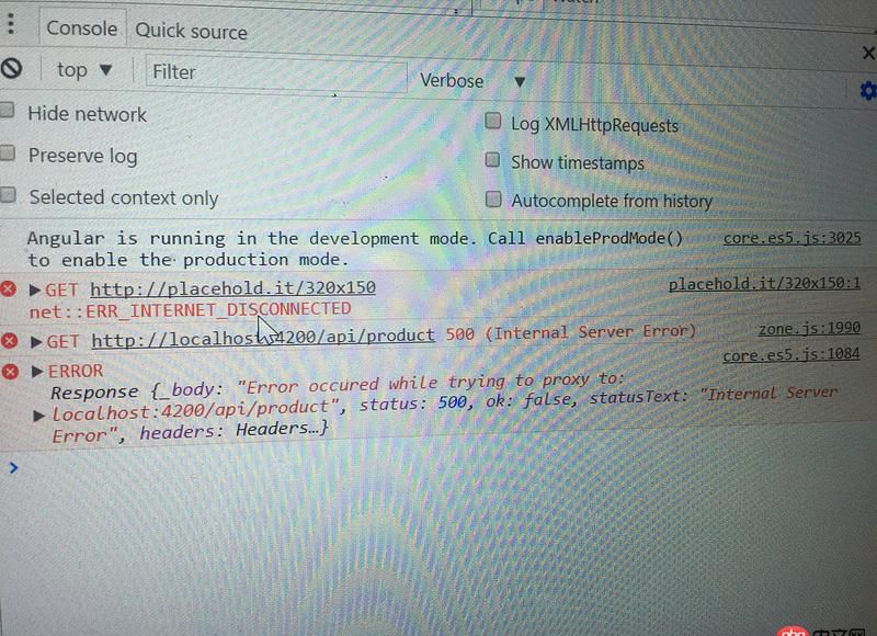 angular.js - angular 配置代理proxy.conf.json后報(bào)錯，頁面返回500internal server error？