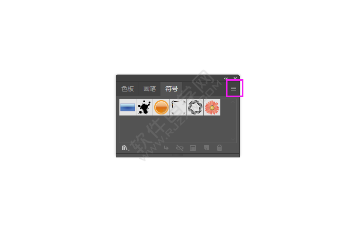 ai中怎么插入蘭花符號(hào)的方法