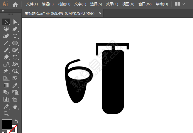 ai繪制禁止挪用消防器材標(biāo)識(shí)