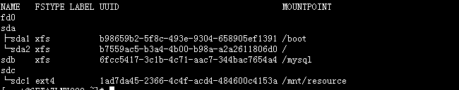 linux 查看文件系統(tǒng)類型實例方法