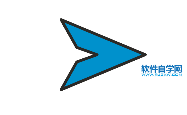 CorelDRAW2020設(shè)計一個發(fā)送圖標(biāo)