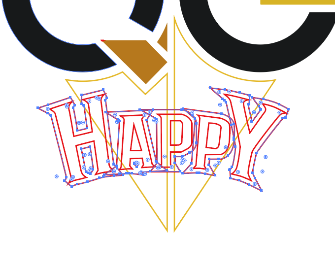 QCHappy圖標(biāo)用AI設(shè)計的方法