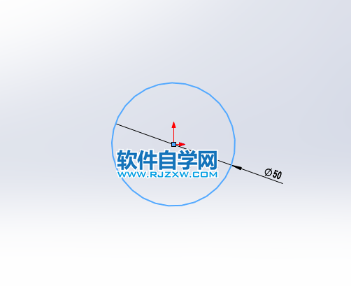 solidworks怎么在草圖中畫(huà)圓