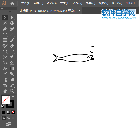ai怎么設(shè)計(jì)禁止釣魚(yú)標(biāo)識(shí)圖
