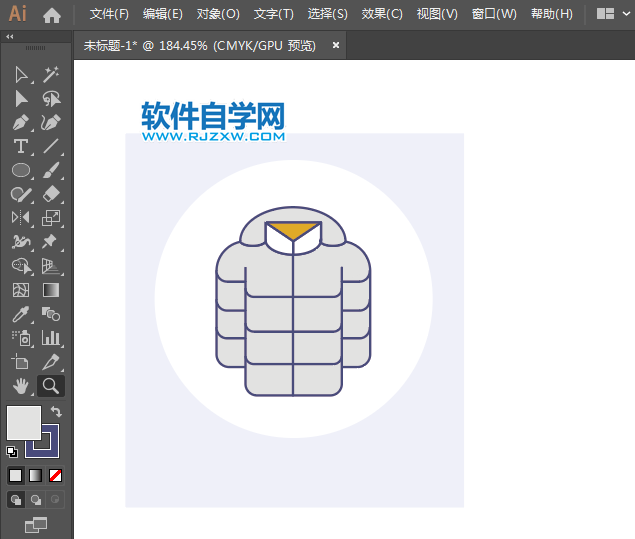 ai怎么設(shè)計鴨絨衣圖形