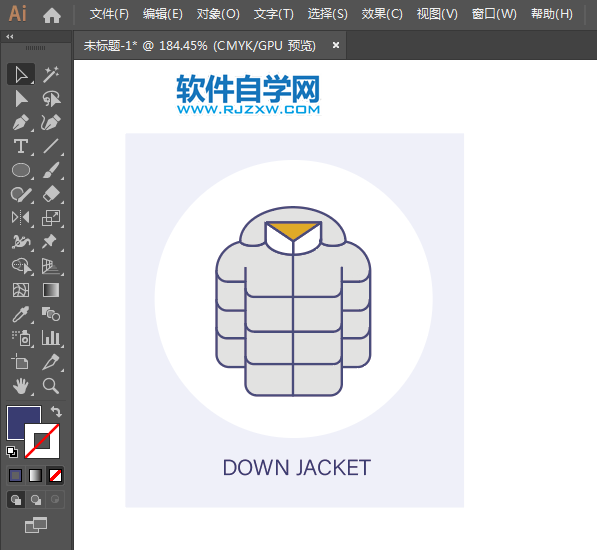 ai怎么設(shè)計鴨絨衣圖形