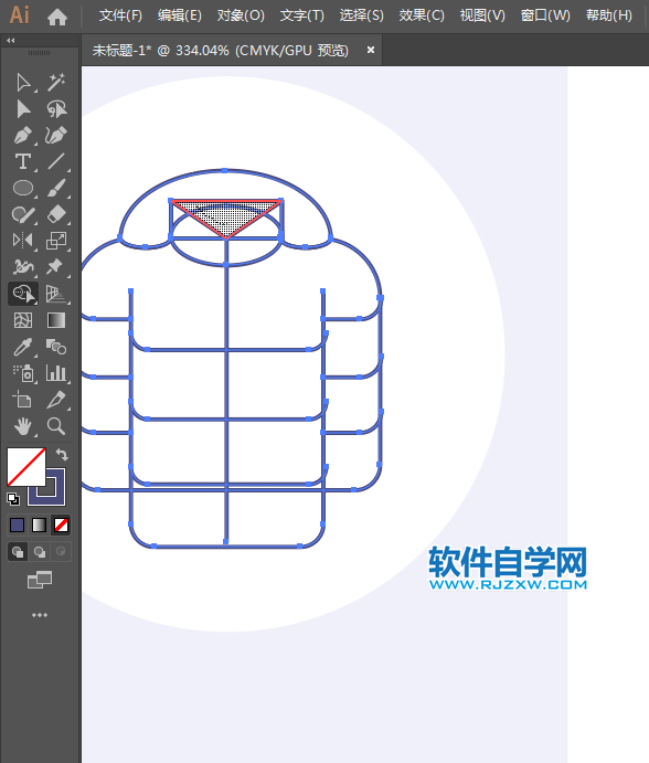 ai怎么設(shè)計鴨絨衣圖形