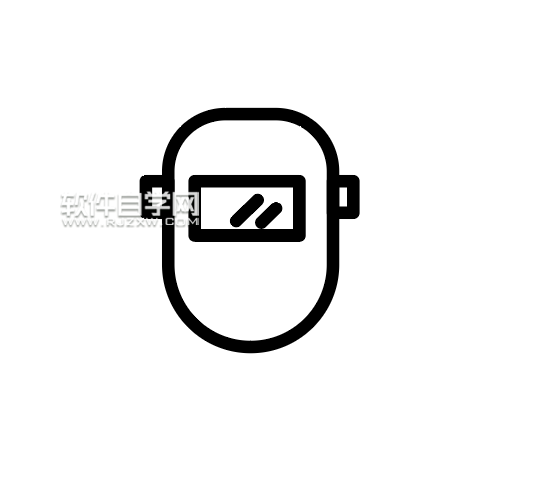 ai怎么設(shè)計電焊面具圖標(biāo)