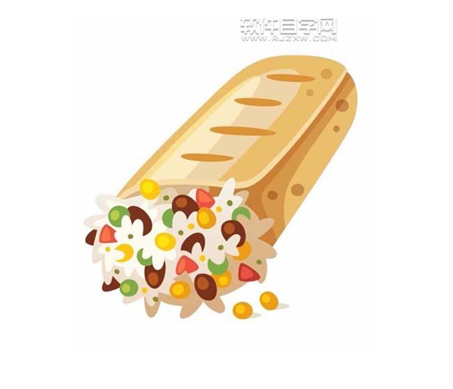 ai怎么畫(huà)夾心面包