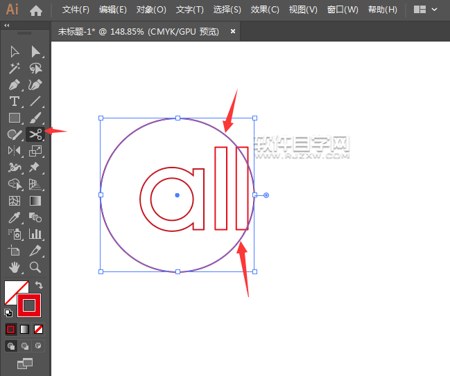 ai怎么畫一個all分型圖標(biāo)