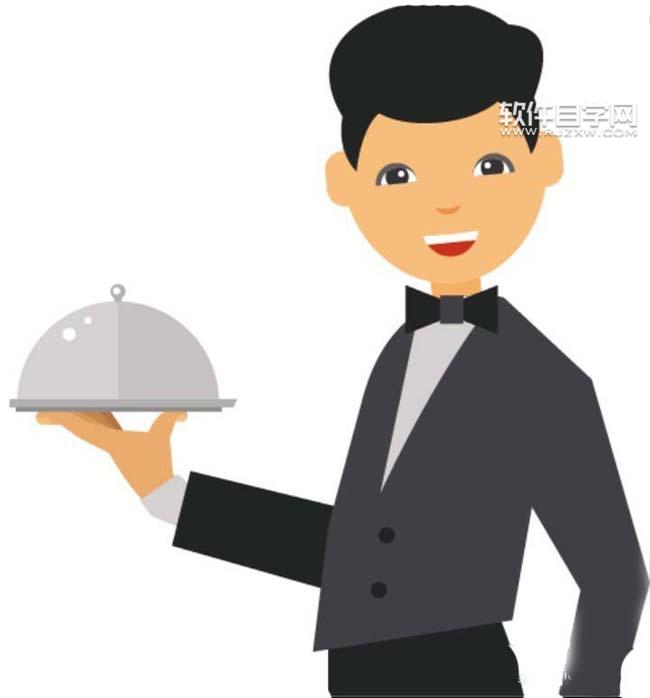 ai格式的餐廳服務(wù)員怎么畫