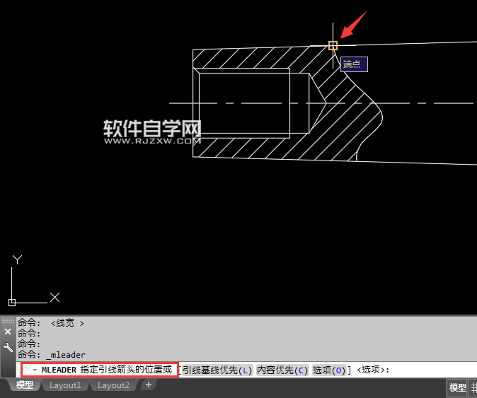 CAD怎么標(biāo)注多重引線
