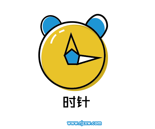 時(shí)針APP簡易圖標(biāo)怎么設(shè)計(jì)