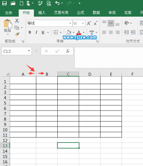 EXCEL2016怎么手動調(diào)整單元格距離