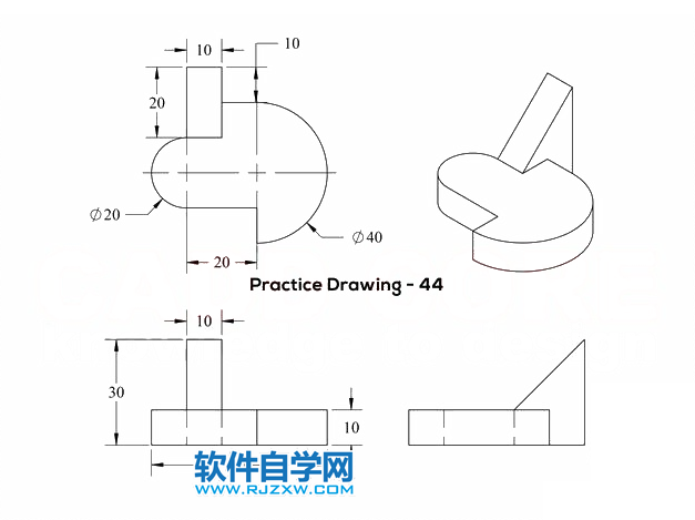 solidworks三維建模步驟練習(xí)