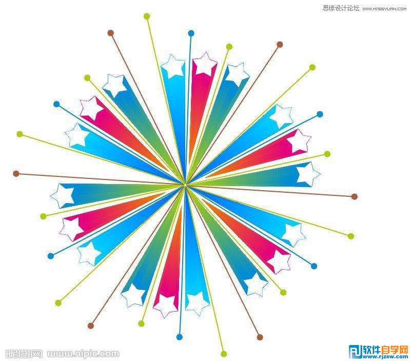 Coreldraw X7設(shè)計(jì)立體五角星